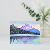 De Hood Sunrise aan het Lost Lake CUSTOM Briefkaart (Staand voorkant)