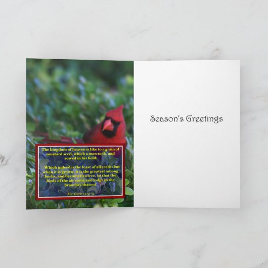 De hoofd Kerstkaart van de Foto - de Groeten van Feestdagen Kaart (Binnen)