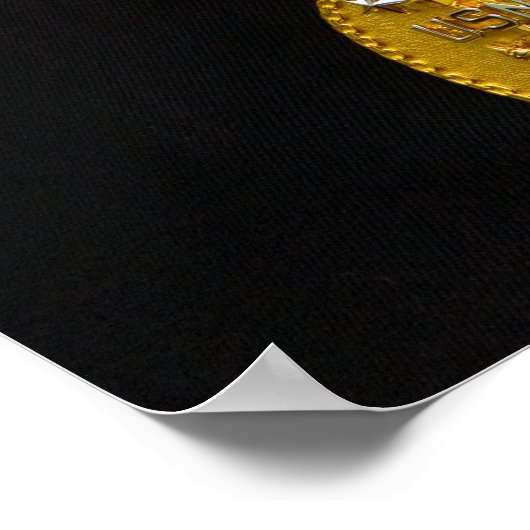 De hoofdbadge van de bevelkapitein poster (Hoek)