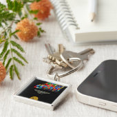 De hoofdbadge van de bevelkapitein sleutelhanger (Zijkant)