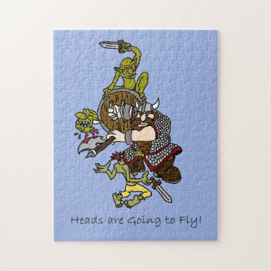 De hoofden gaan vliegen legpuzzel (Verticaal)