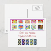 De HoofdHulpmiddelen van Reiki - de Weggevertjes Briefkaart (Voorkant / Achterkant)