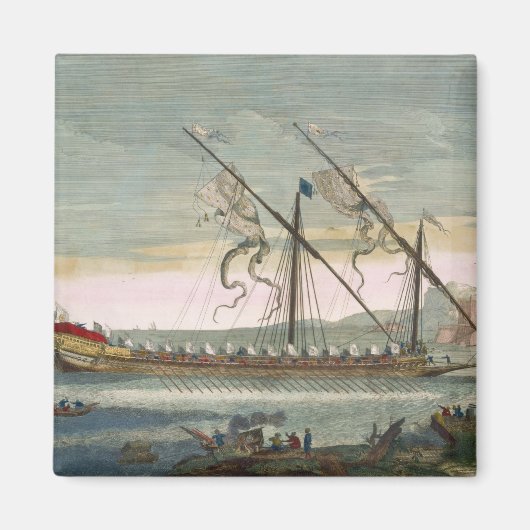 De hoofdkombuis die onderweg is met de oar van Le  Magneet (Voorkant)