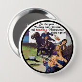 De hoofdloze trumpsman rijdt weer. ronde button 4,0 cm (Voorkant /achterkant)