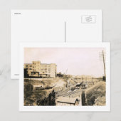 De hoofdplaats is Ave. Treinstation, Jersey City N Briefkaart (Voorkant / Achterkant)