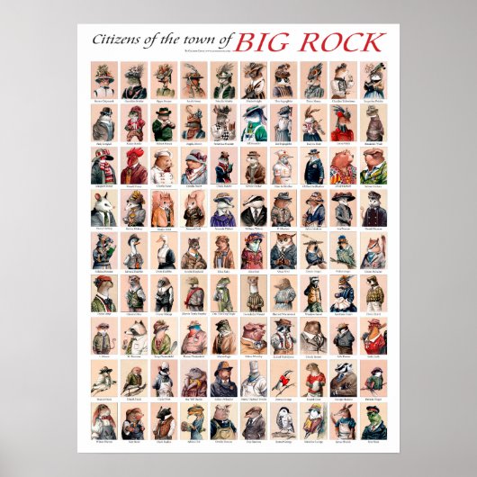 De hoofdplaats is Big Rock poster (Voorkant)