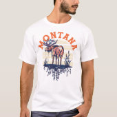 De hoofdplaats is Big Sky Country Montana. Cool Re T-shirt (Voorkant)