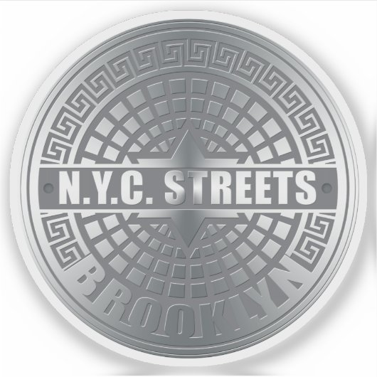 De hoofdplaats is Brooklyn Sticker (Voorkant)