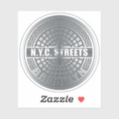 De hoofdplaats is Brooklyn Sticker (Vel)