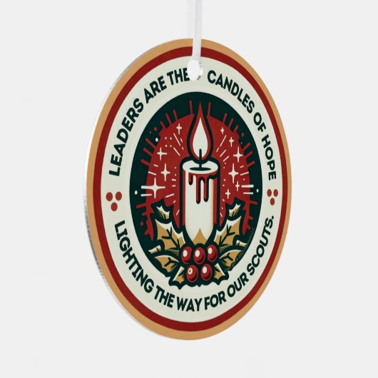 De hoofdplaats is Candles of Hope Troop Ornament (Voorkant Rechts)