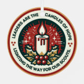 De hoofdplaats is Candles of Hope Troop Ornament (Achterkant)