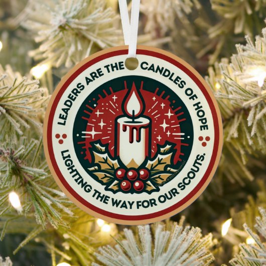 De hoofdplaats is Candles of Hope Troop Ornament (Insitu)