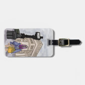 De hoofdplaats is Charles de Gaulle Paris. Bagagelabel (Voorkant horizontaal)