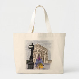 De hoofdplaats is Charles de Gaulle Paris. Grote Tote Bag