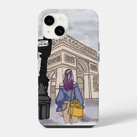 De hoofdplaats is Charles de Gaulle Paris. iPhone Hoesje (Achterkant)