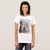 De hoofdplaats is Charles de Gaulle Paris. T-shirt (Voorkant volledig)