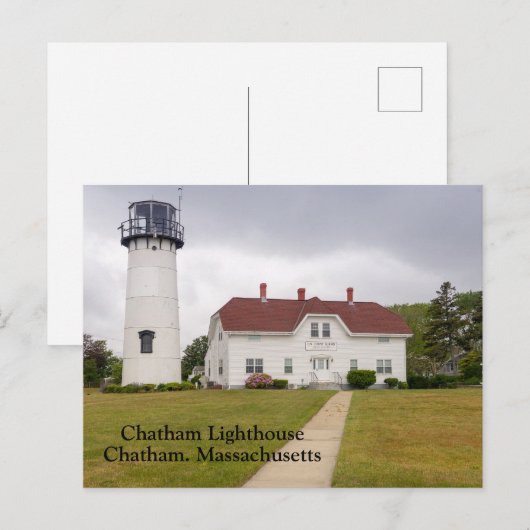 De hoofdplaats is Chatham Massachusetts Briefkaart (Voorkant / Achterkant)