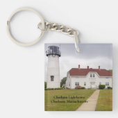 De hoofdplaats is Chatham Massachusetts Sleutelhanger (Voorkant)