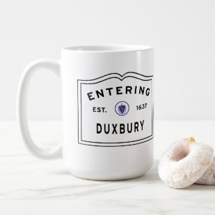 De hoofdplaats is Duxbury Massachusetts Koffiemok