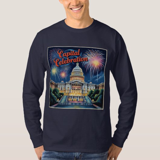 De hoofdplaats is Fireworks Washington DC. T-shirt (Voorkant)