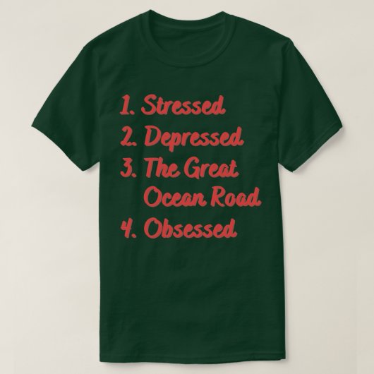 De hoofdplaats is Great Ocean Road T-shirt (Design voorkant)