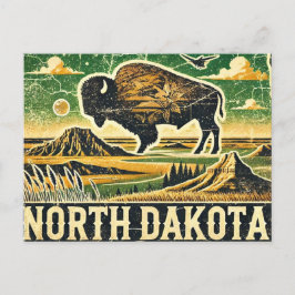 De hoofdplaats is Grunge North Dakota Briefkaart