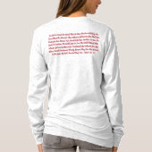De hoofdplaats is Jesus Christ Valentijn Lamb T-shirt (Achterkant)