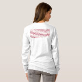 De hoofdplaats is Jesus Christ Valentijn Lamb T-shirt (Achterkant volledig)