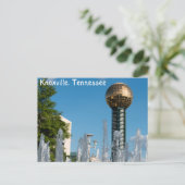 De hoofdplaats is Knoxville Tennessee Briefkaart (Staand voorkant)