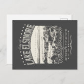 DE HOOFDPLAATS IS LAKE ELSINORE CALIFORNIA  BRIEFKAART (Voorkant / Achterkant)