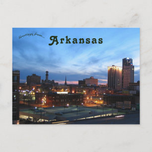 De hoofdplaats is Little Rock Arkansas Briefkaart