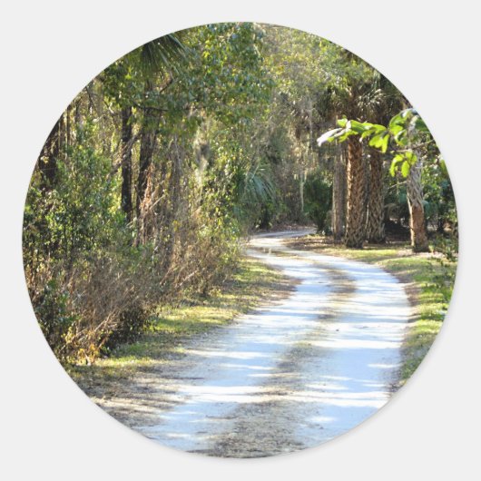 De hoofdplaats is Micanopy, Florida Ronde Sticker (Voorkant)