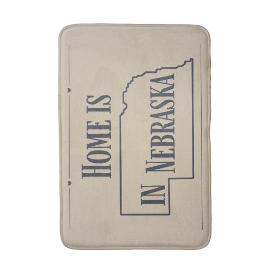 De hoofdplaats is Nebraska Badmat (Voorkant Verticaal)