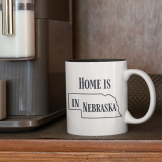 De hoofdplaats is Nebraska Tweekleurige Koffiemok
