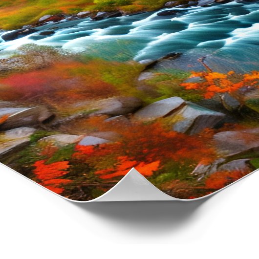 De hoofdplaats is New England. Poster (Hoek)