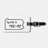 De hoofdplaats is Pee-Ay Pennsylvania Bagagelabel (Voorkant horizontaal)