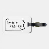 De hoofdplaats is Pee-Ay Pennsylvania Bagagelabel (Achterkant horizontaal)