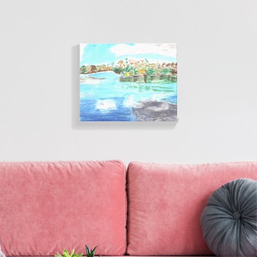 De hoofdplaats is Port St. Lucie FL. Canvas Afdruk (Insitu (Woonkamer))