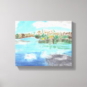 De hoofdplaats is Port St. Lucie FL. Canvas Afdruk (Voorkant)