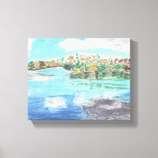 De hoofdplaats is Port St. Lucie FL. Canvas Afdruk (Voorkant)