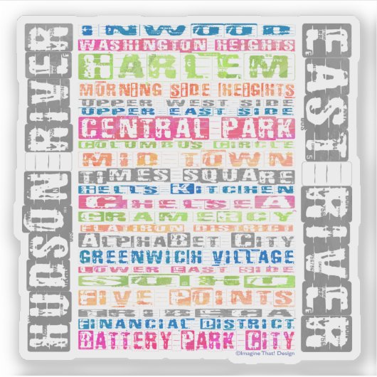 De hoofdplaats is Rainbow Sticker (Voorkant)