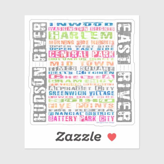 De hoofdplaats is Rainbow Sticker (Vel)