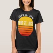 De hoofdplaats is Saint Lucie T-shirt (Voorkant)
