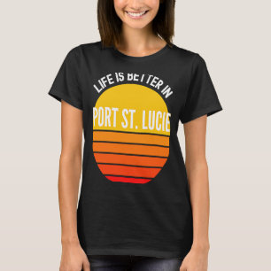 De hoofdplaats is Saint Lucie T-shirt