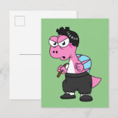 De hoofdplaats is Spinosaurus Bruce Lee. Briefkaart (Voorkant / Achterkant)