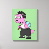 De hoofdplaats is Spinosaurus Bruce Lee. Canvas Afdruk (Voorkant)