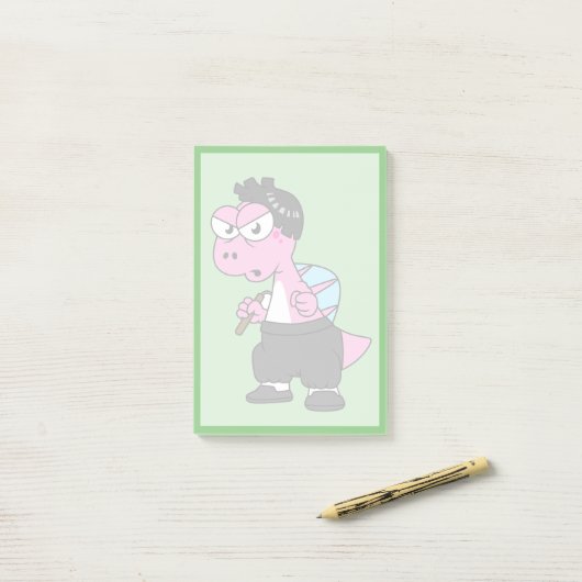 De hoofdplaats is Spinosaurus Bruce Lee. Post-it® Notes (Op bureau)