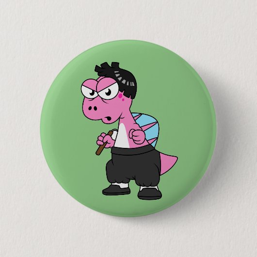 De hoofdplaats is Spinosaurus Bruce Lee. Ronde Button 5,7 Cm (Voorkant)