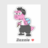 De hoofdplaats is Spinosaurus Bruce Lee. Sticker (Vel)