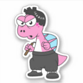 De hoofdplaats is Spinosaurus Bruce Lee. Sticker (Voorkant)